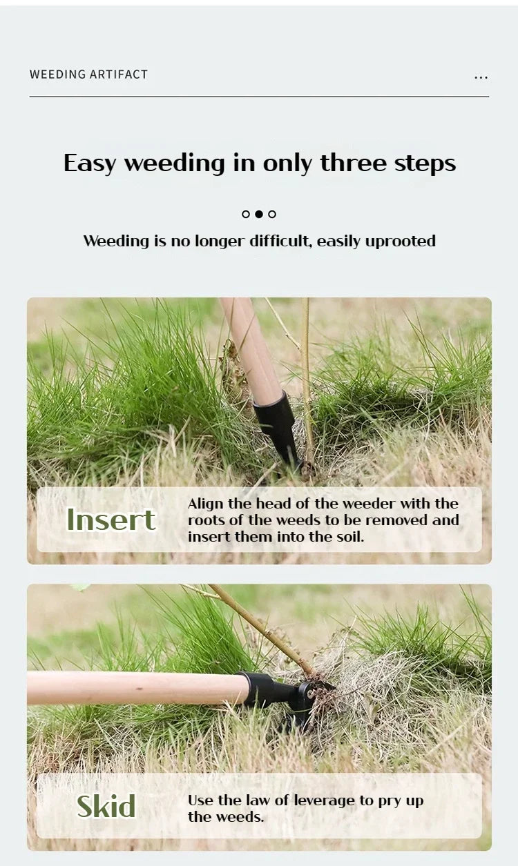 Stand Up Weed Puller Tool