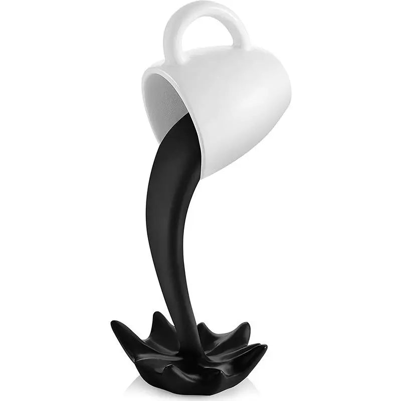 Floating Spilling Coffee Cup Sculpture