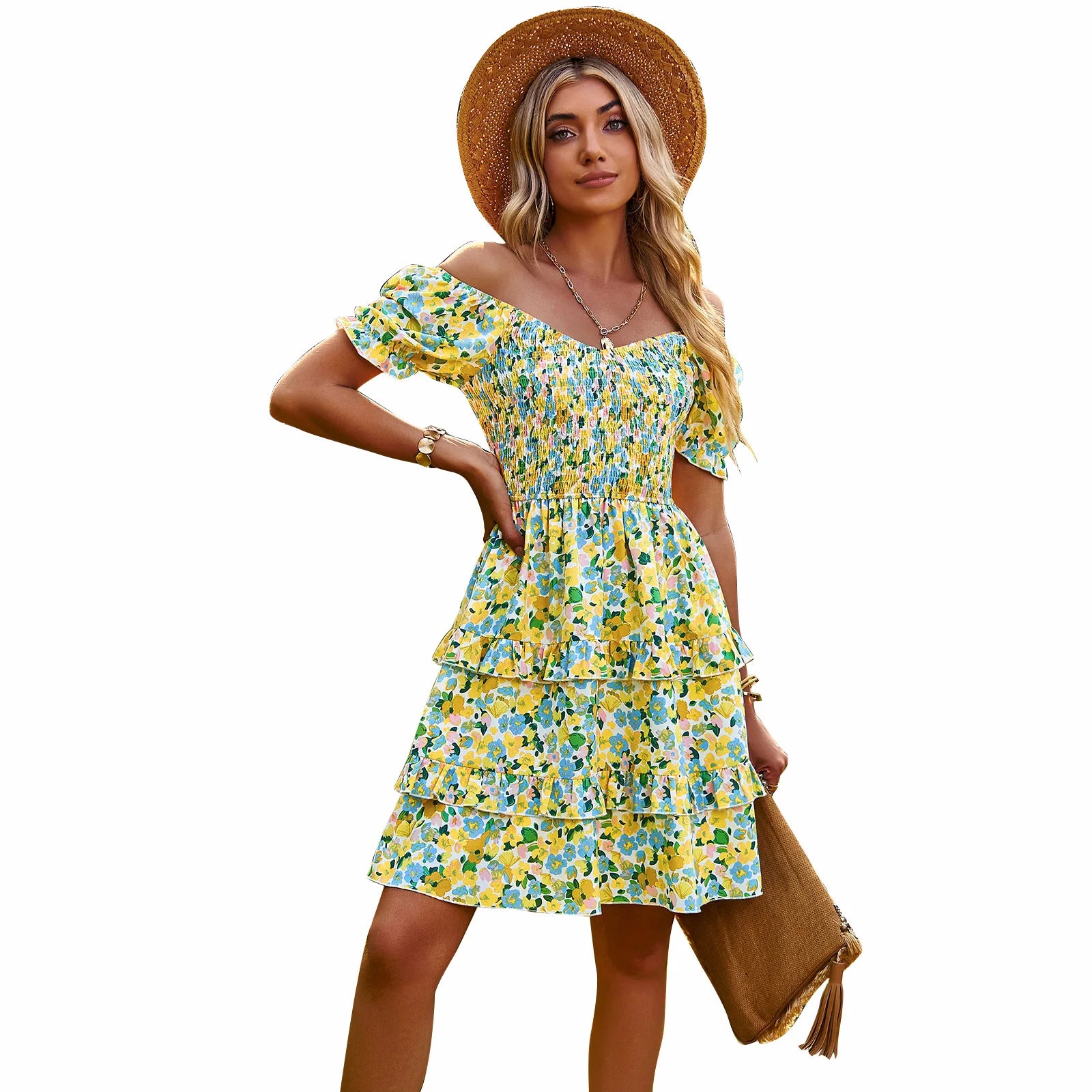 Women's Flower Print Dress