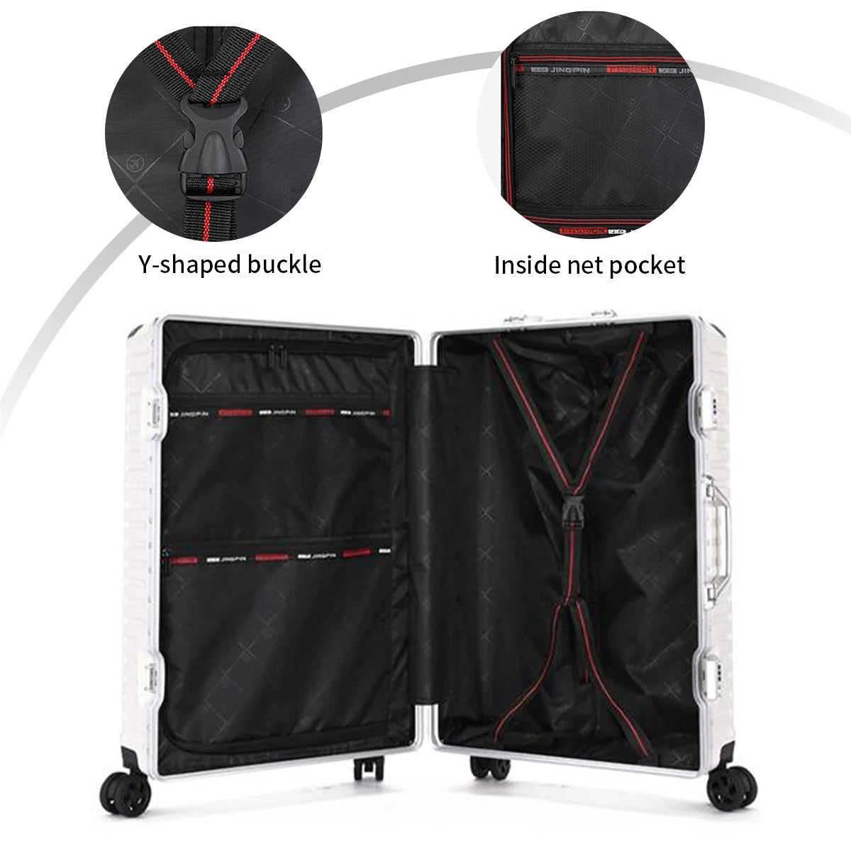 Aluminum Frame Rolling Luggage Case