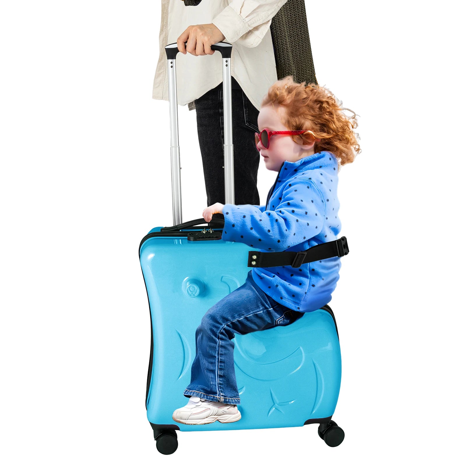 Kids Riding Suitcase