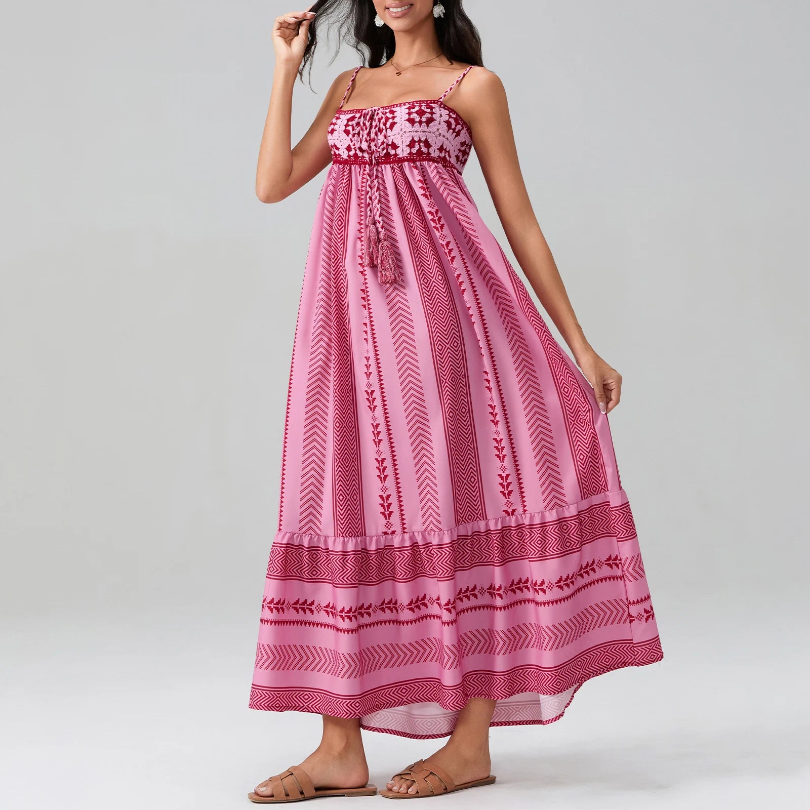 Women Sleeveless Flowy Dress