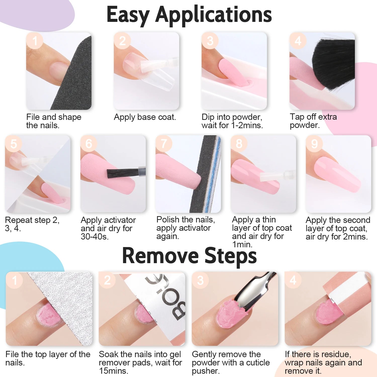 30 Colors Shades Dipping Powder Set