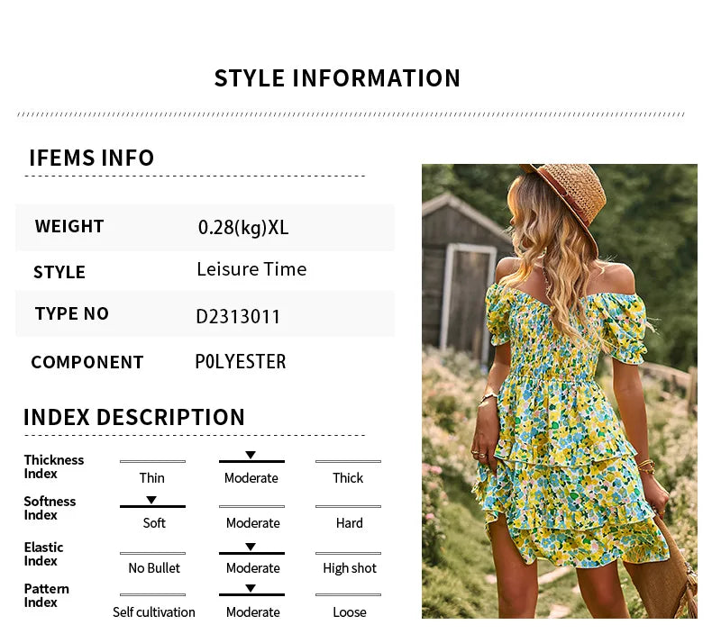 Women's Flower Print Dress