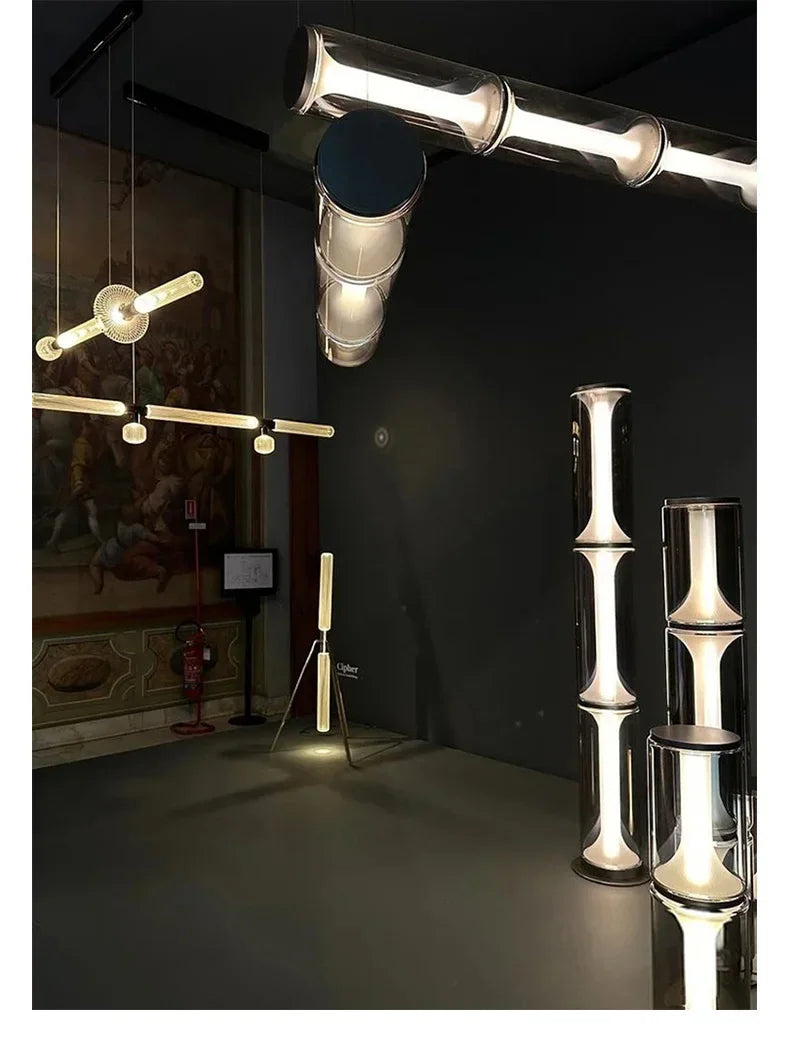 Glass Floor Lamp