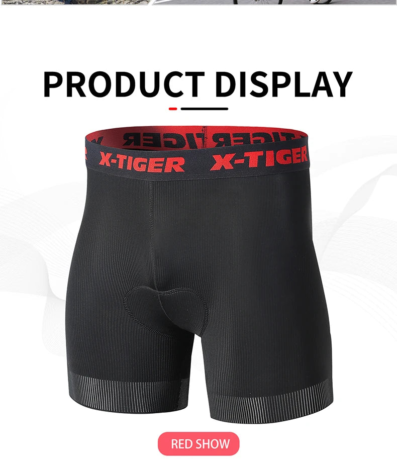 Mesh Cycling Underwear Gel Pad Shockproof MTB Bike Shorts