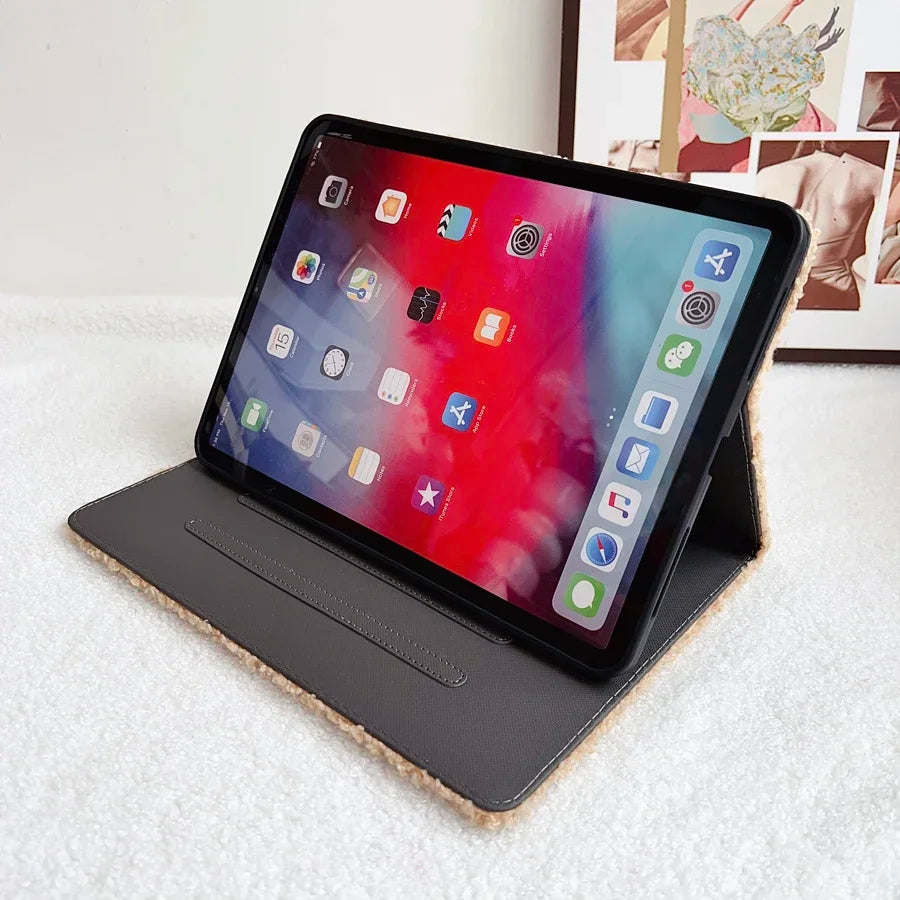 Fluff Stand Tablet Case Cover