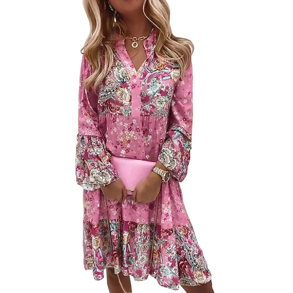 Women's Floral Print Mini Dress