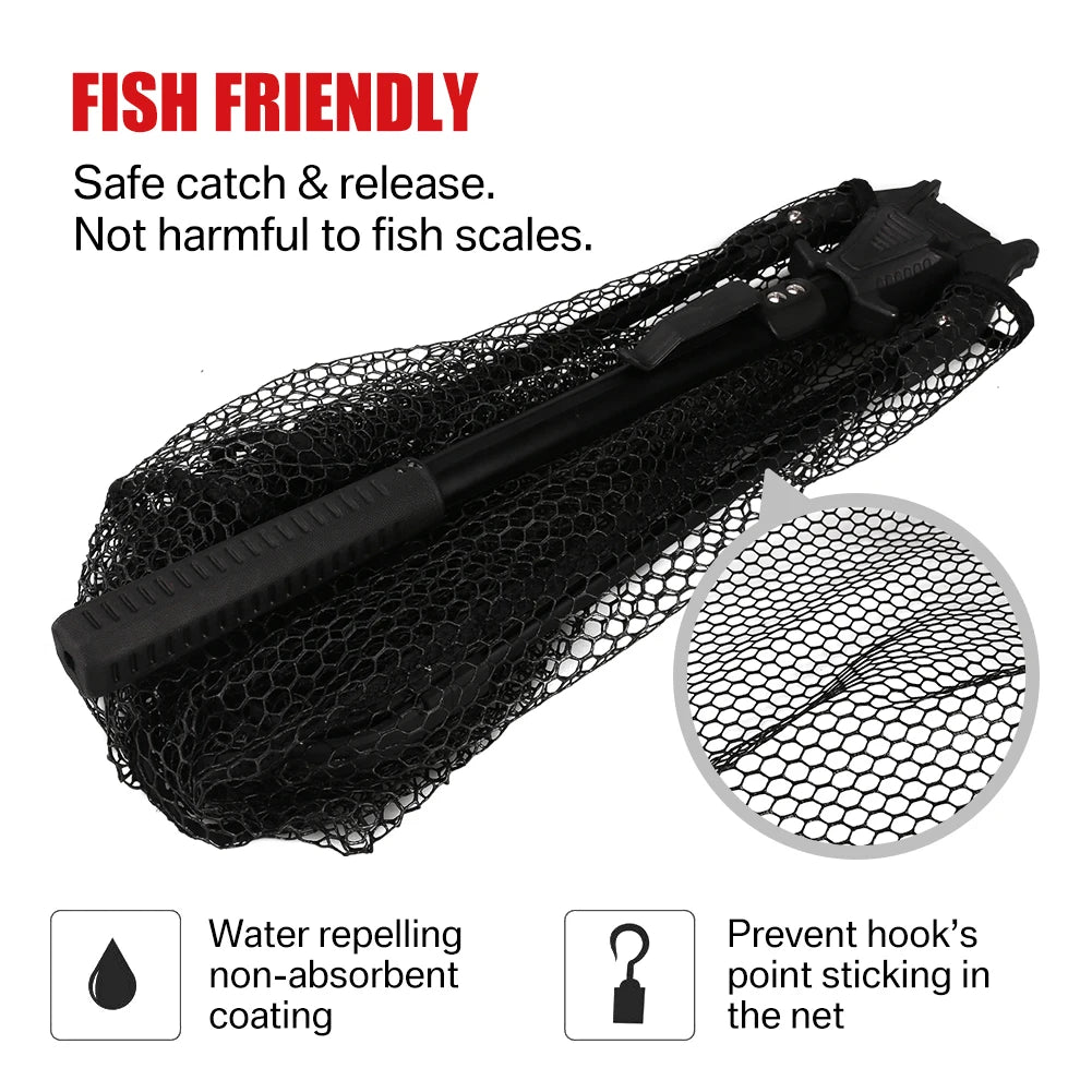 Telescopic Landing Net Folding Fishing Pole