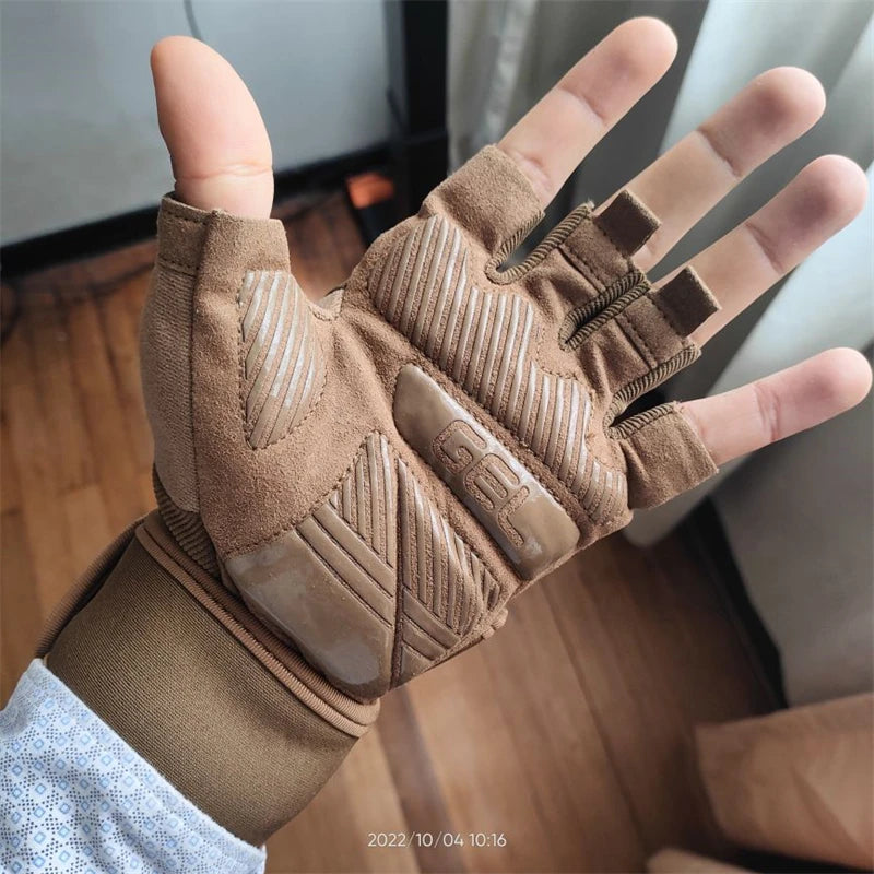 Half Finger Bodybuilding Gym Gloves