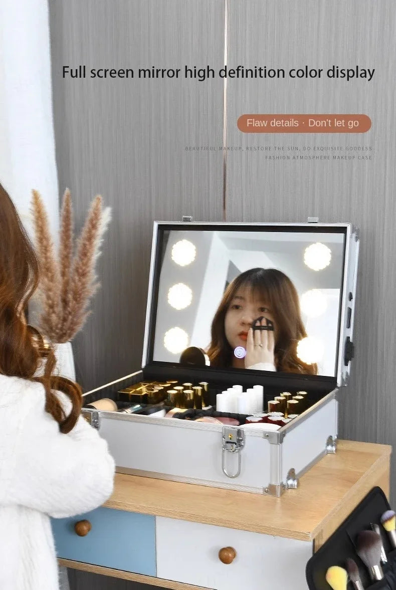 3-in-1 Makeup Rolling Luggage