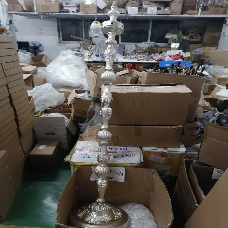 Meerosee Classic 7 Lights Crystal Floor Lamp