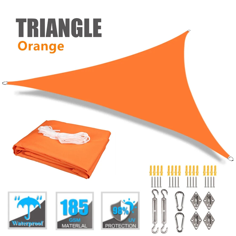Waterproof Triangle Sun Shade Sail Canopy
