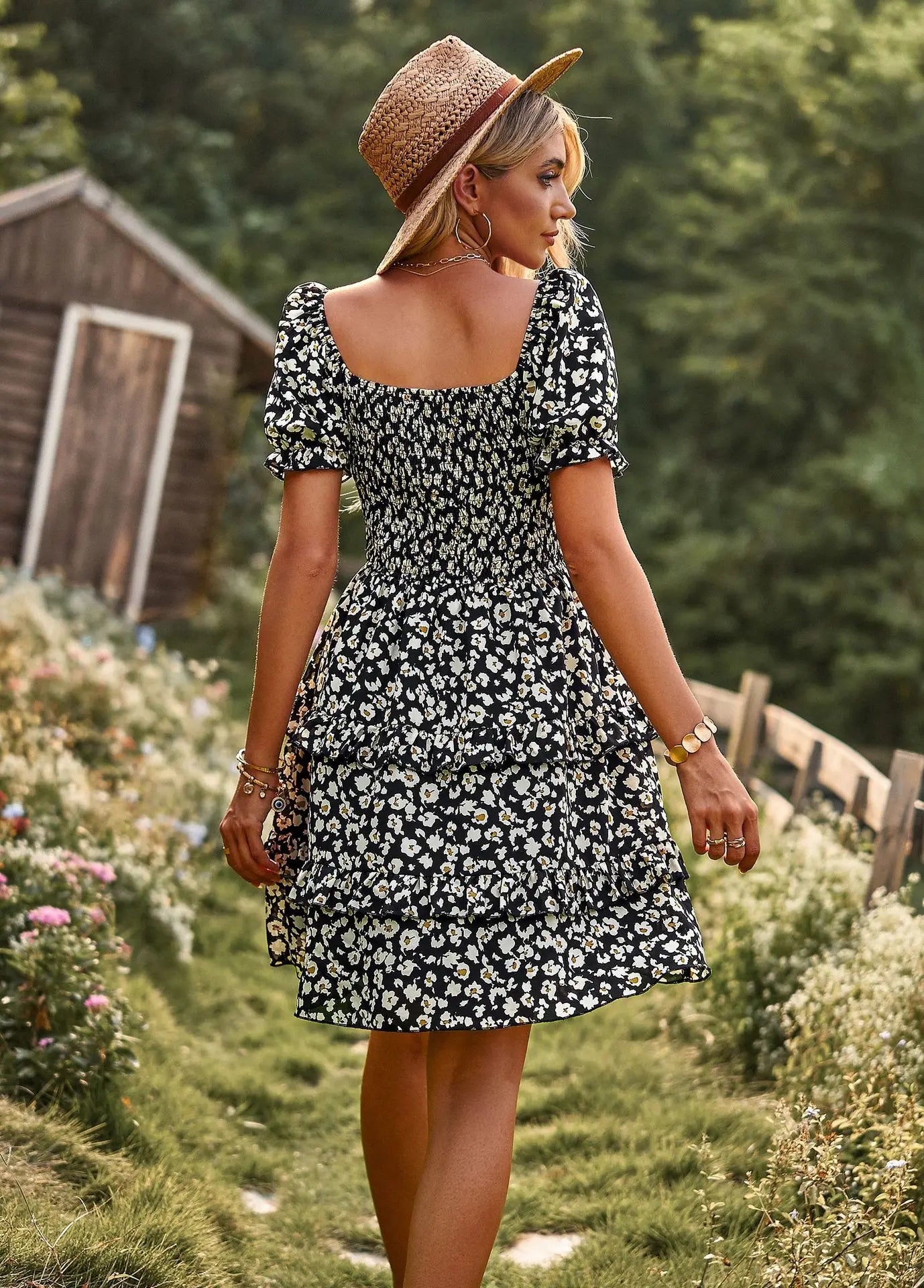 Women's Flower Print Dress