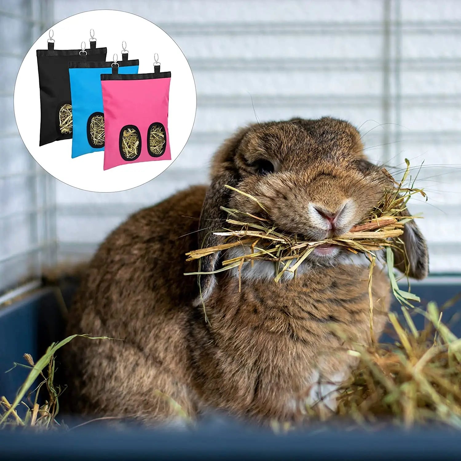 Hay Bag Hanging Pouch Feeder