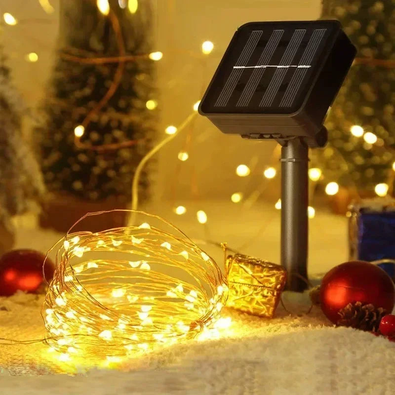 1 Set of Waterproof Outdoor Solar Light Strings
