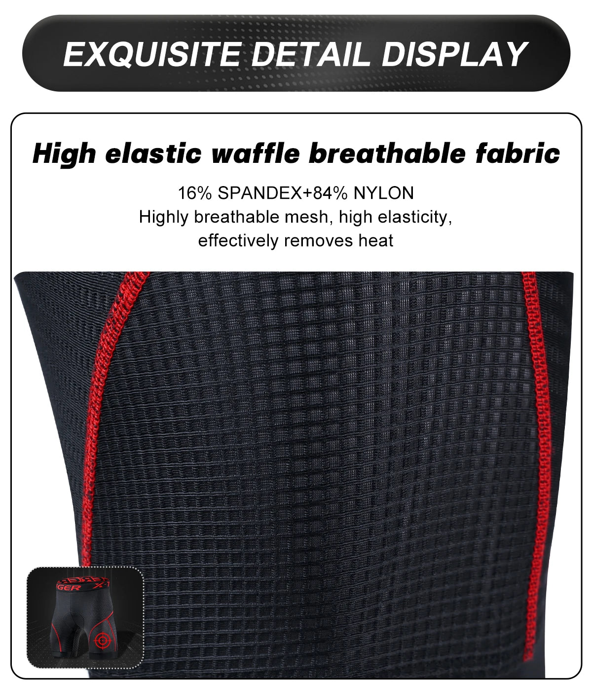 Mesh Cycling Underwear Gel Pad Shockproof MTB Bike Shorts
