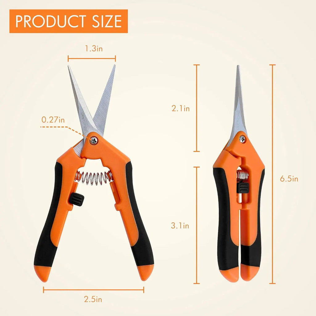Straight-bladed pruning shears