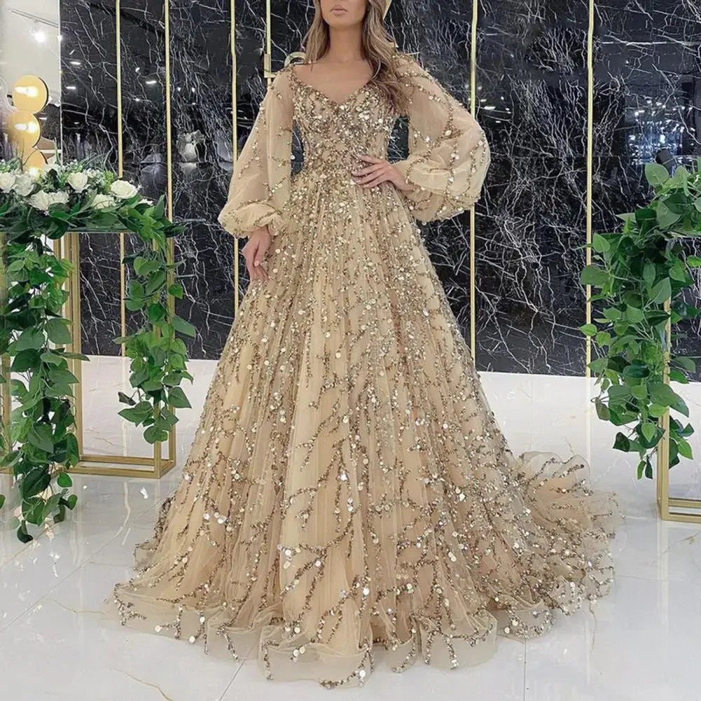 Women's French Vintage Evening Dress