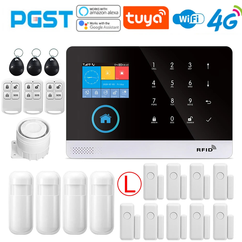 4G wireless security alarm