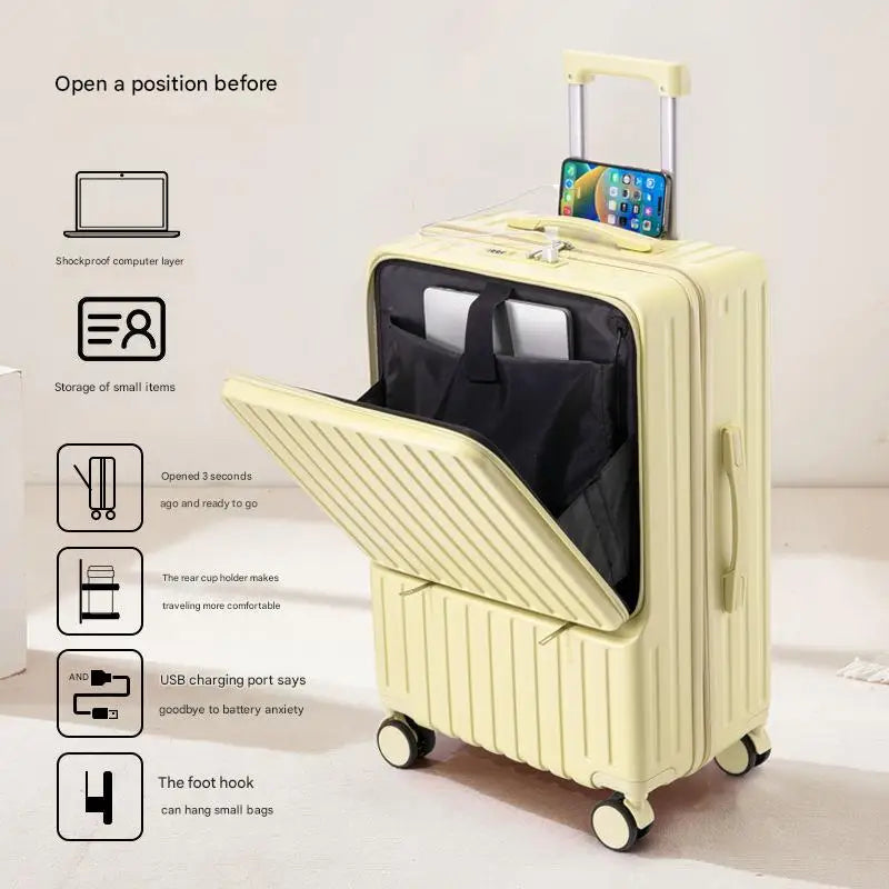 Large Capacity Trolley Travel Suitcase