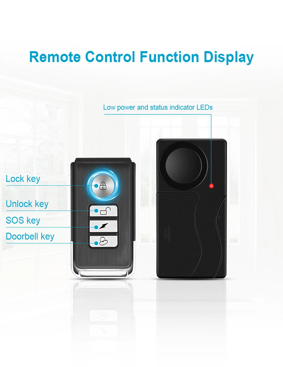 Wireless Vibration Bike Alarm