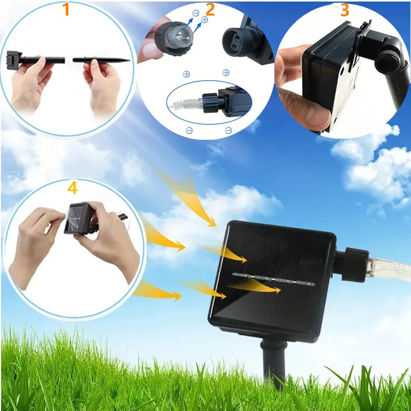 Waterproof LED Meteor Shower Lights