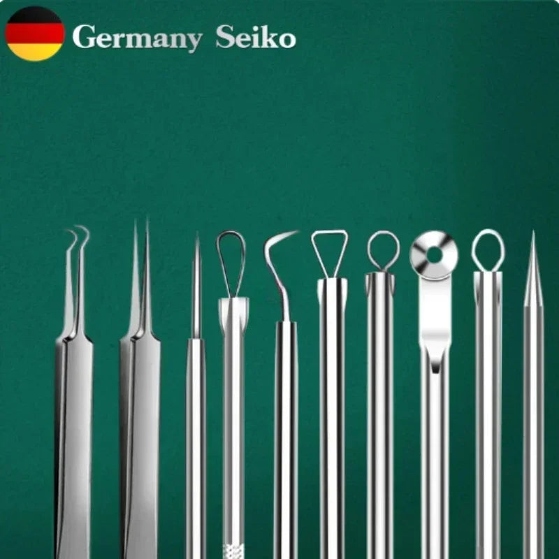 1/11Pcs Acne Pimples Blackhead Remover Clip Ultra-fine Tweezers