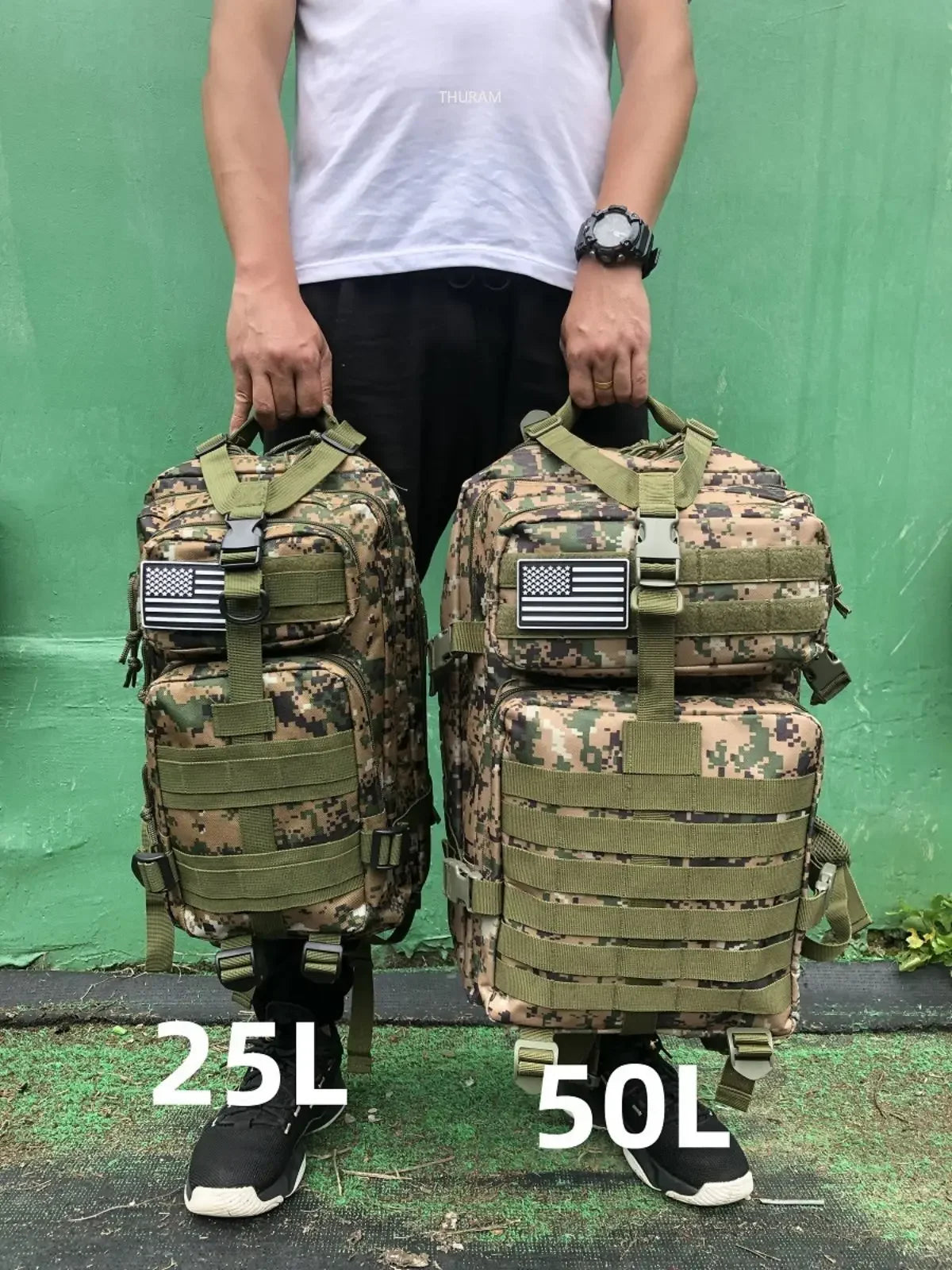 Nylon Waterproof Fishing Hunting Backpack