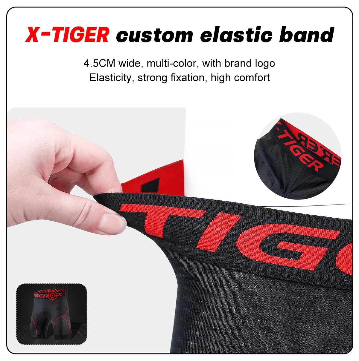 Mesh Cycling Underwear Gel Pad Shockproof MTB Bike Shorts