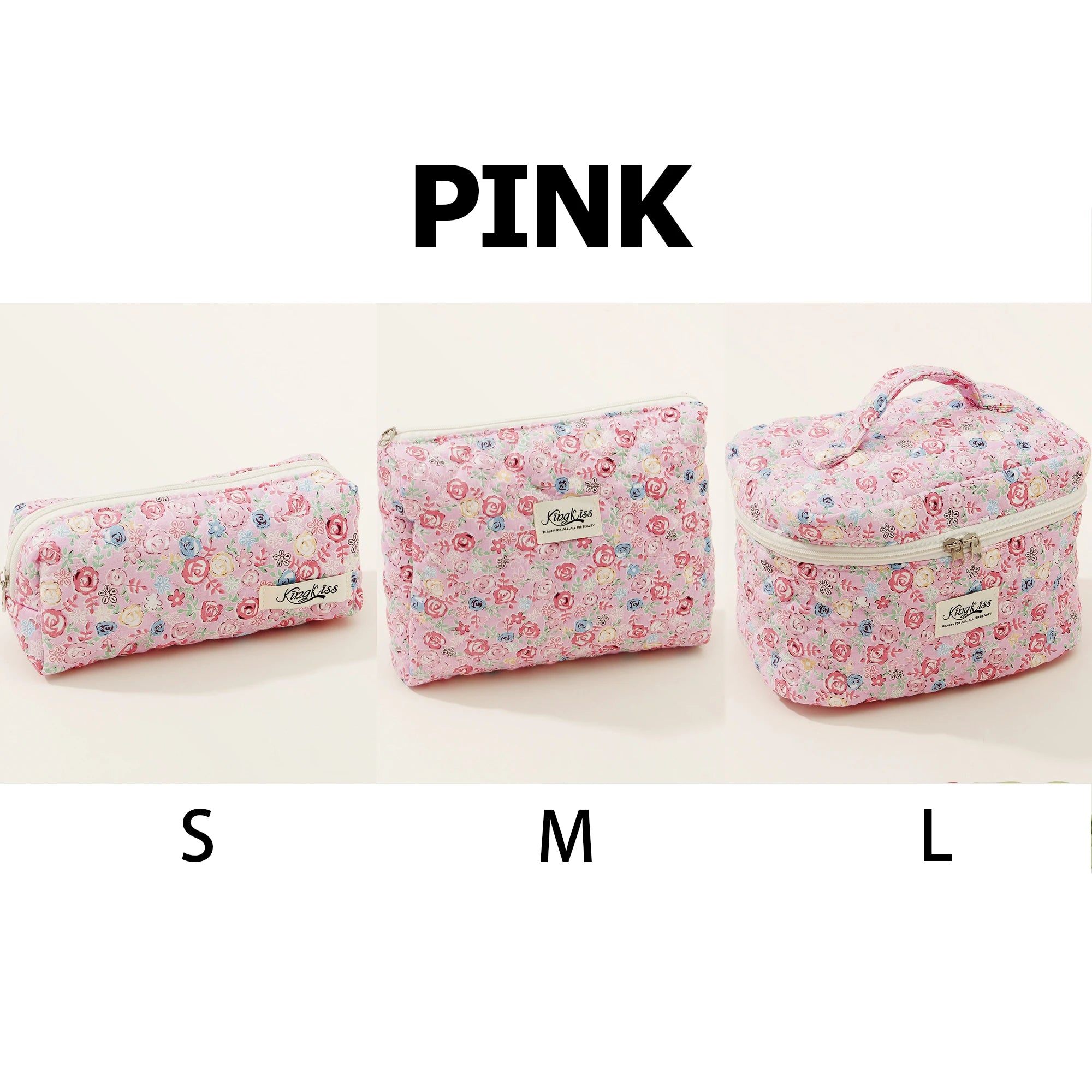 1pcs Quilted Cotton Makeup Bag