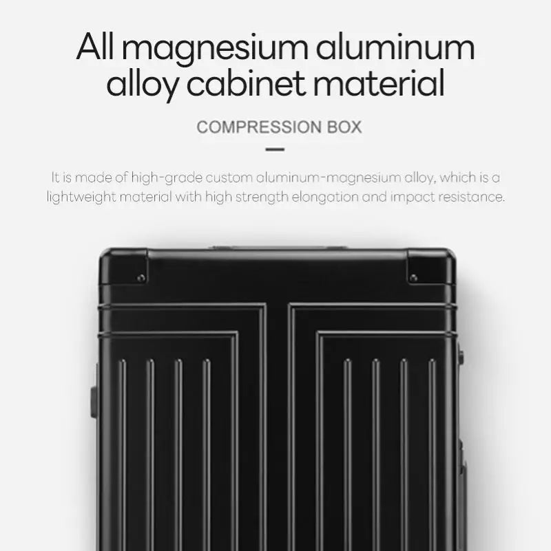 100% Aluminum-magnesium Travel Suitcase