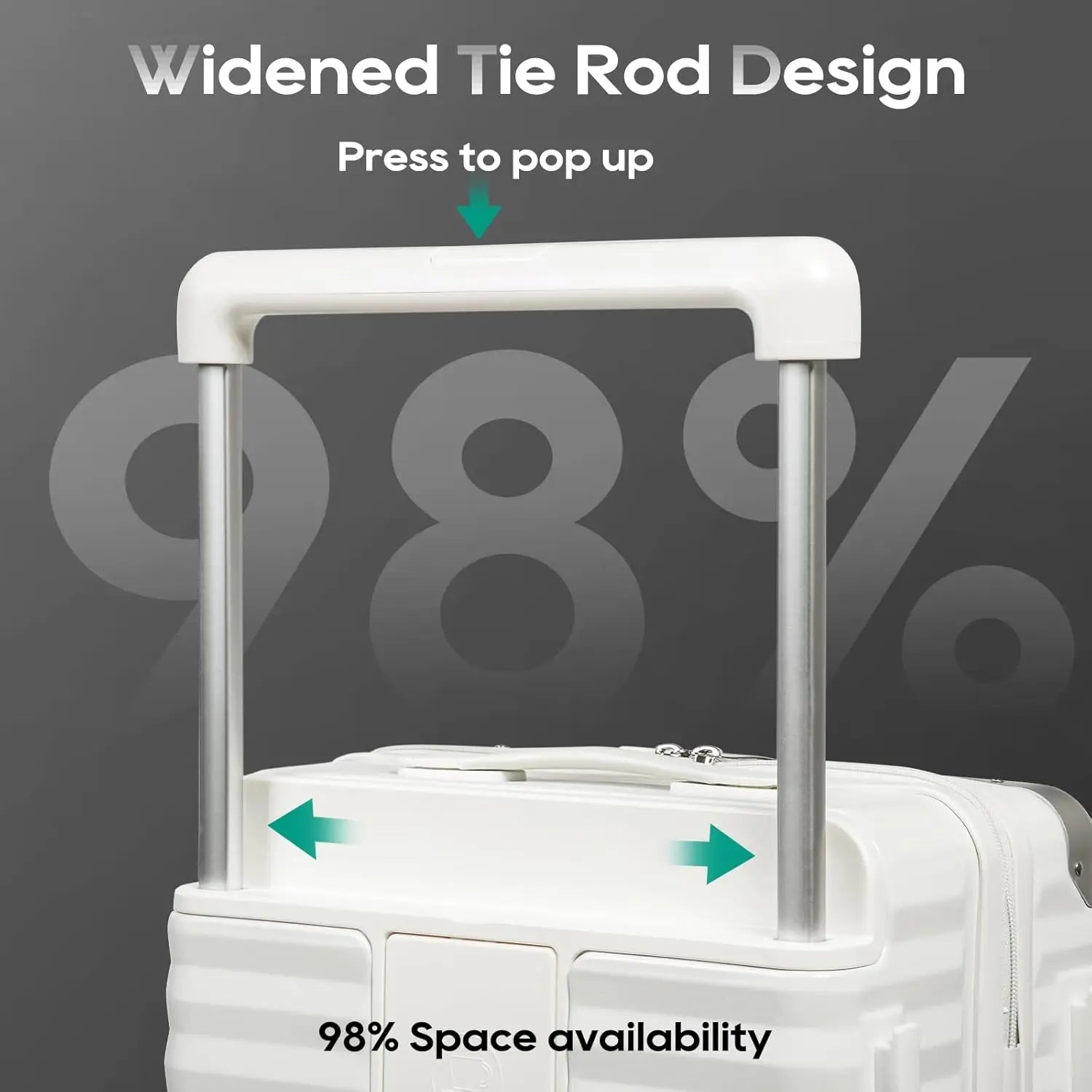 20 inch Front Opening Carry on Suitcase
