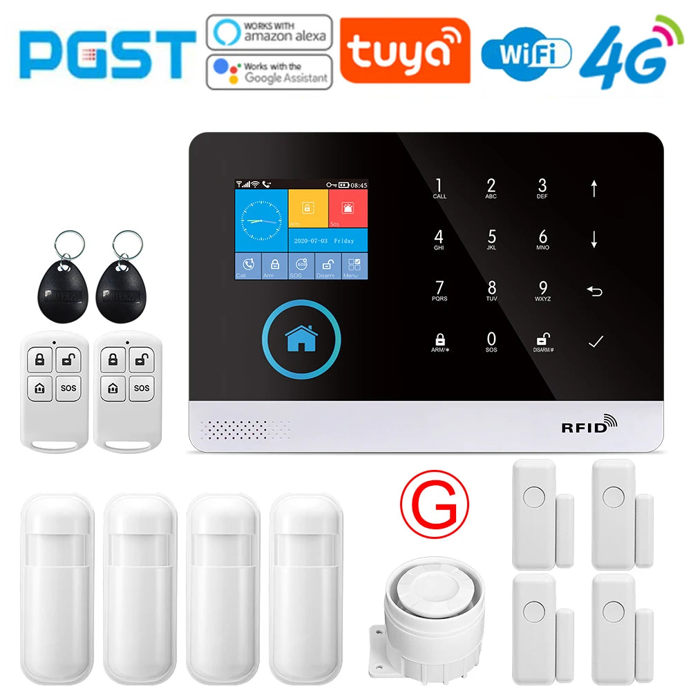 4G wireless security alarm