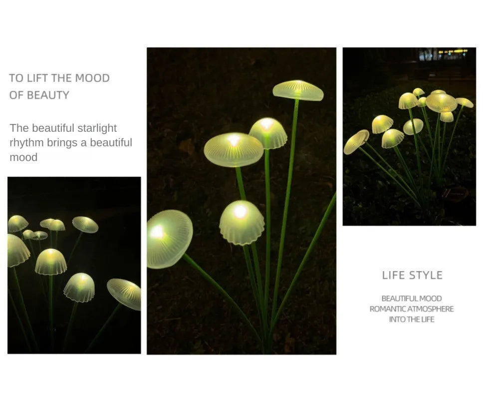 LED Solar Jellyfish Mushroom