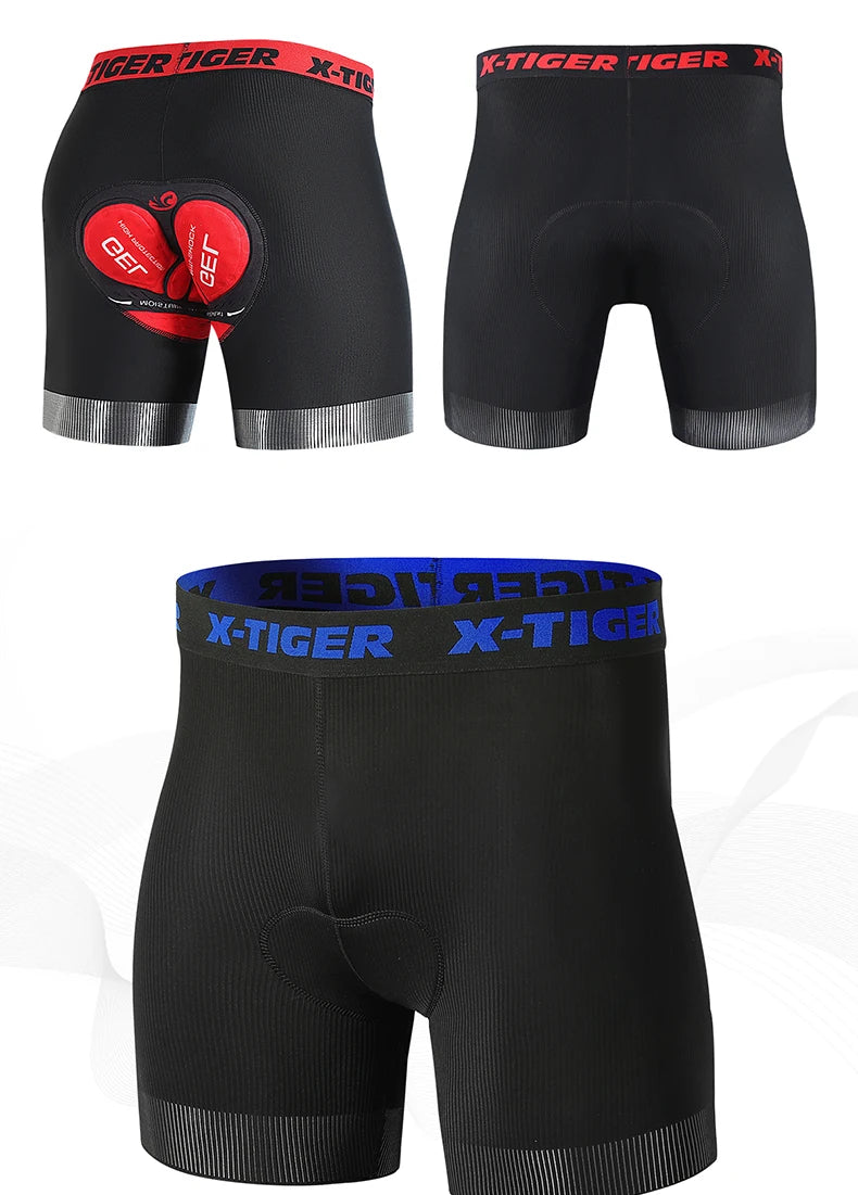 Mesh Cycling Underwear Gel Pad Shockproof MTB Bike Shorts