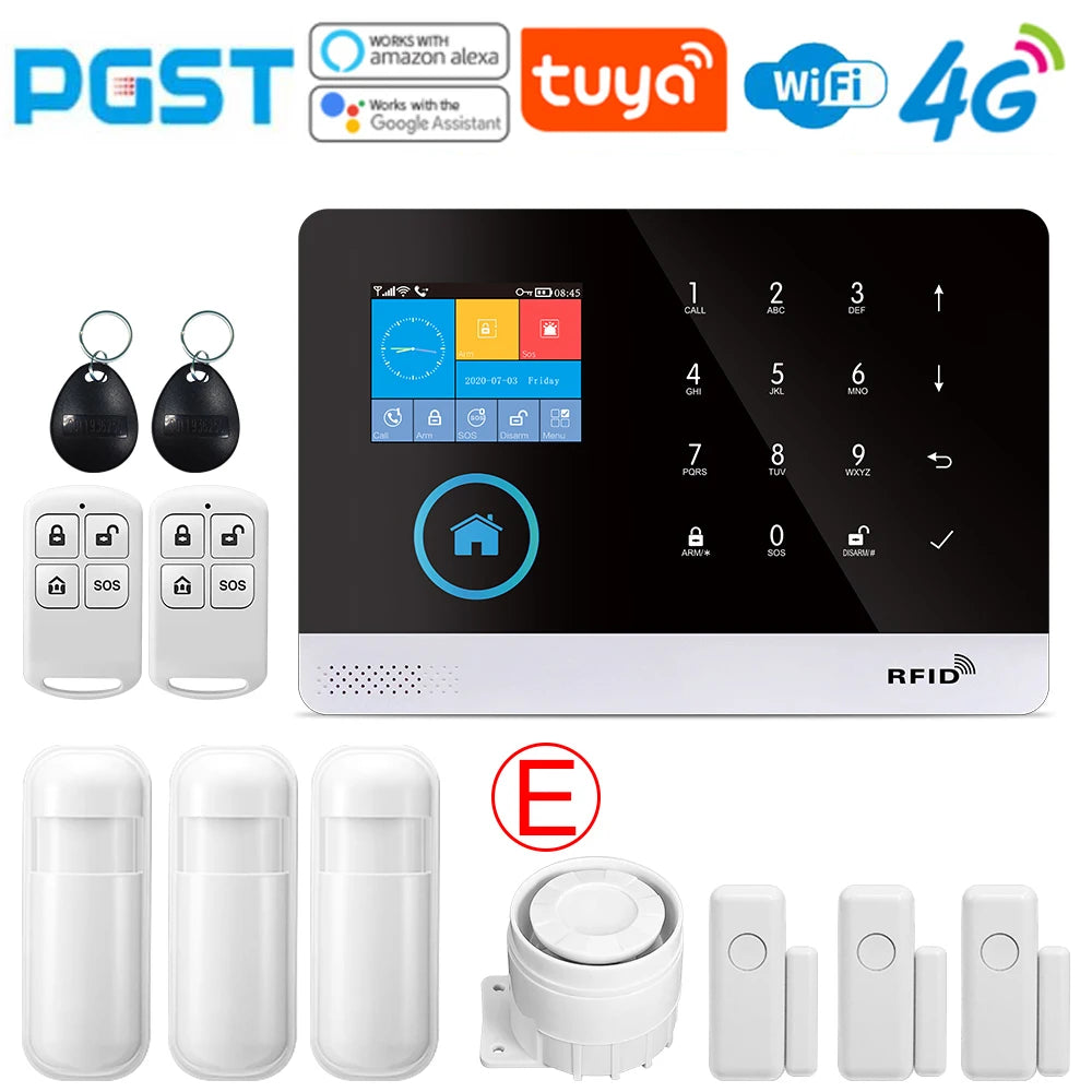 4G wireless security alarm