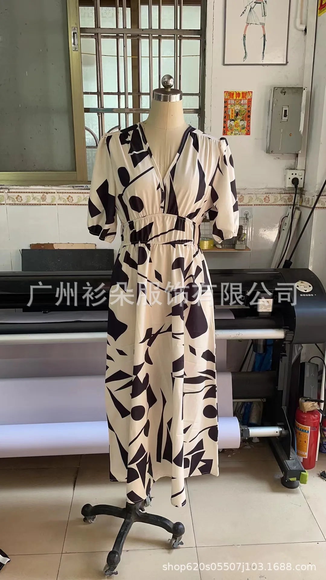 Women's Spring Floral Print Dress