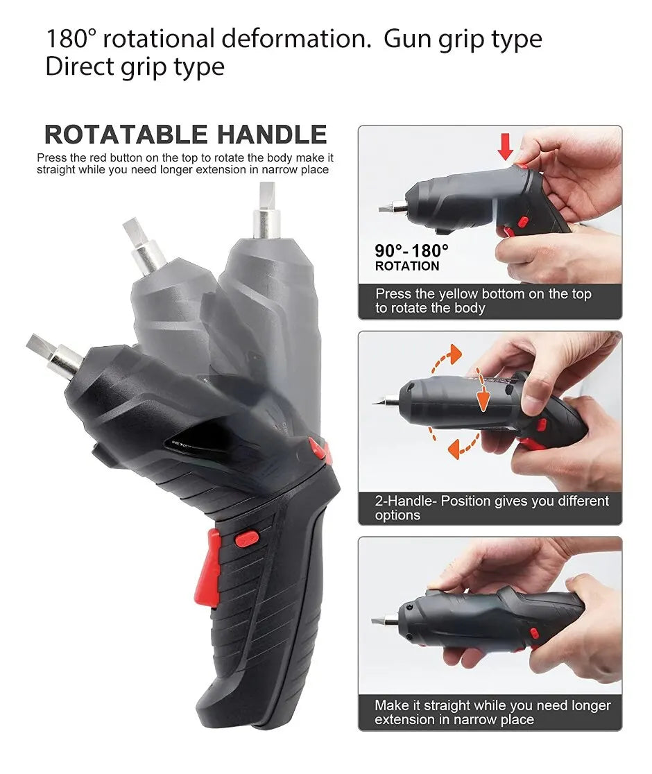 Electric Drill Cordless Power Tools Set