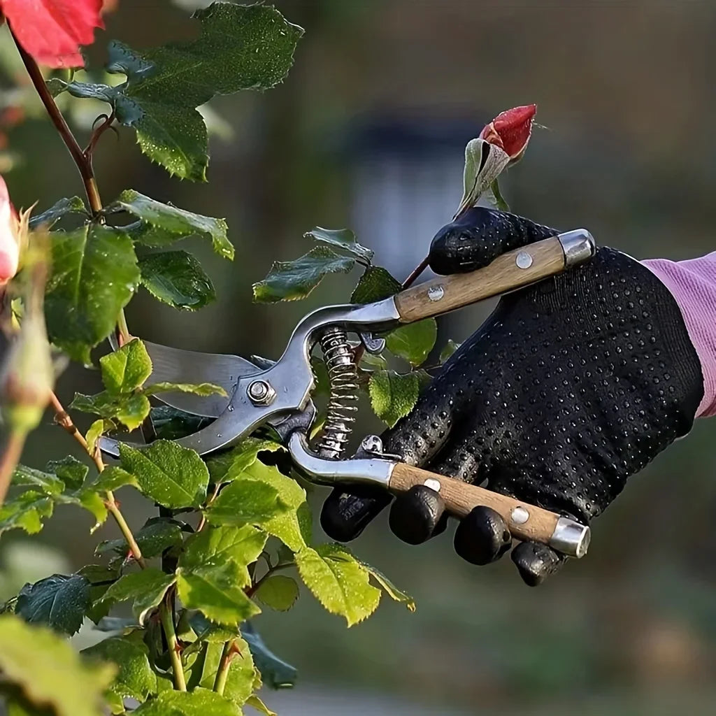 1pc Wooden Handle Pruning Shears