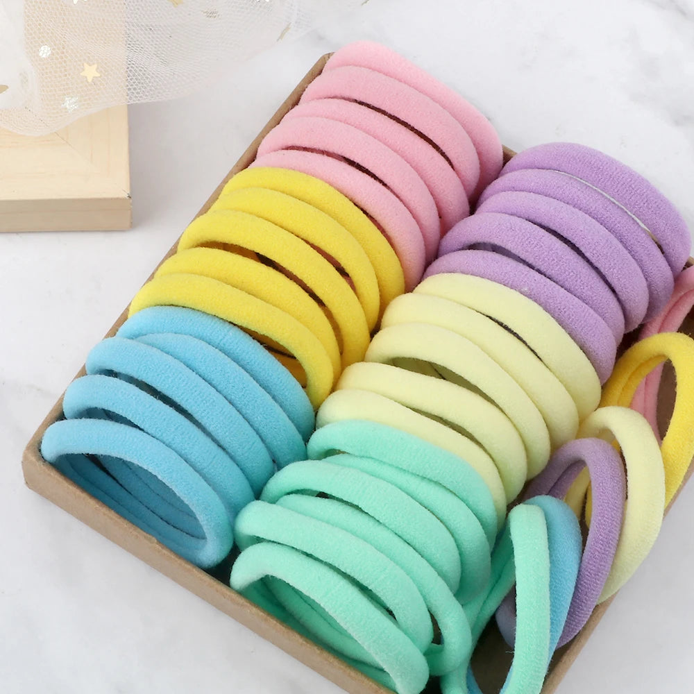 50Pcs Women Girl Mixed Colors Hair Bands