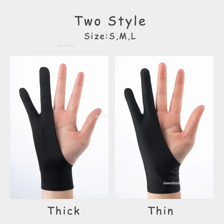 Anti-touch Two-Finger Hand Painting Gloves