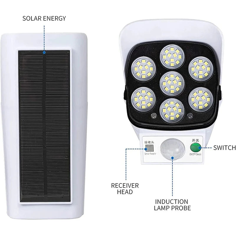 Outdoor With Motion Sensor Remote Controller FloodLights