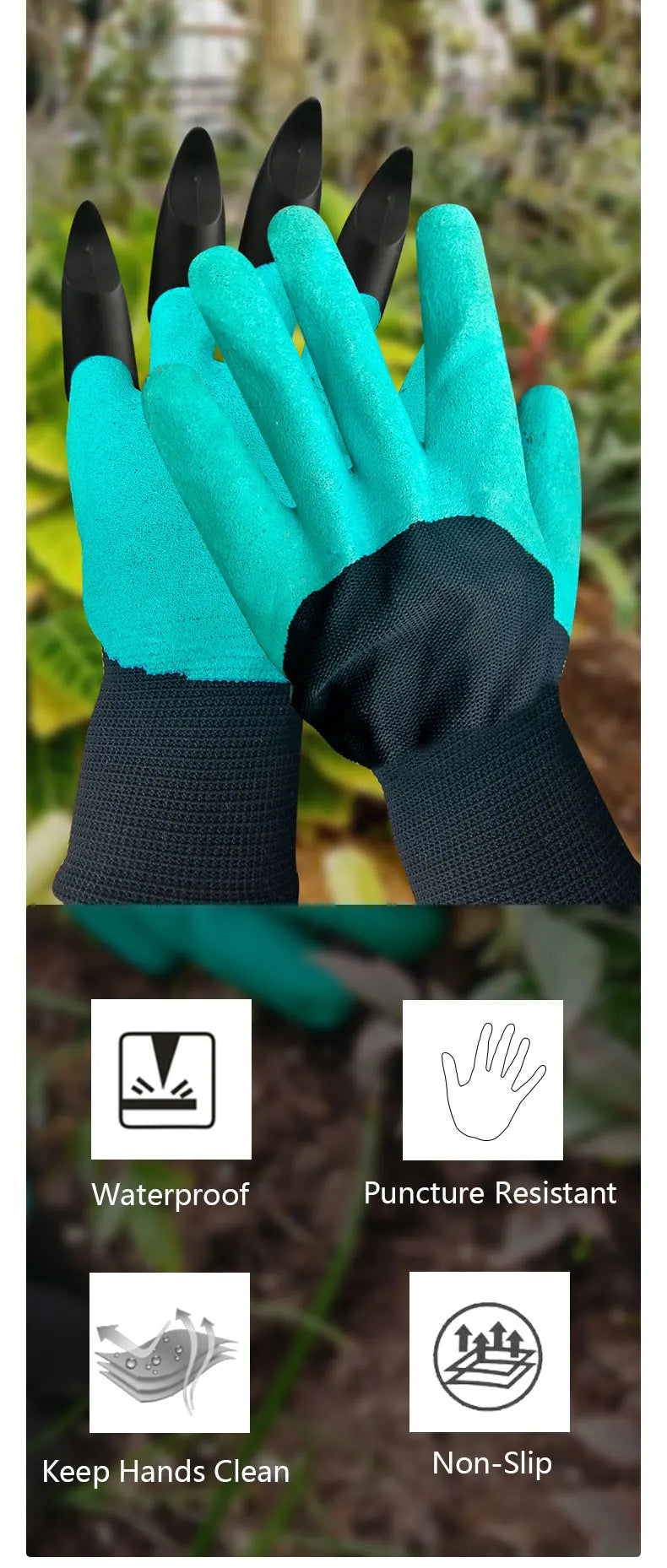 Garden Gloves with Claws