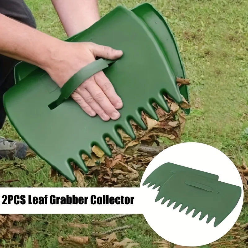 Handheld gardening rake