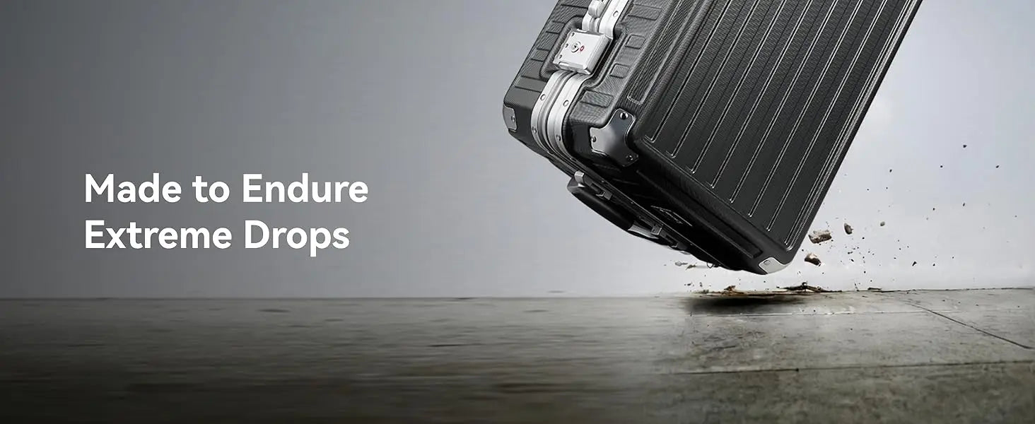 20 inch Aluminum Hard Shell Zipperless Carry-On