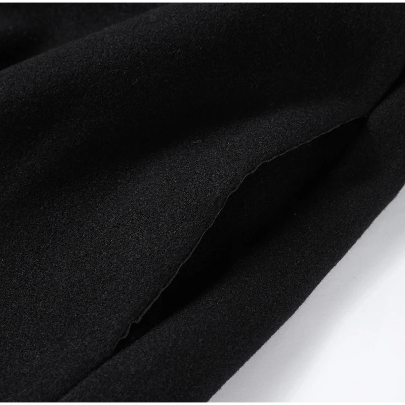 Stand Collar Women Winter Woolen Coats 2025 Spring Single Breasted Loose Female Long Sleeve Jacket Office Lady Street Short Coat