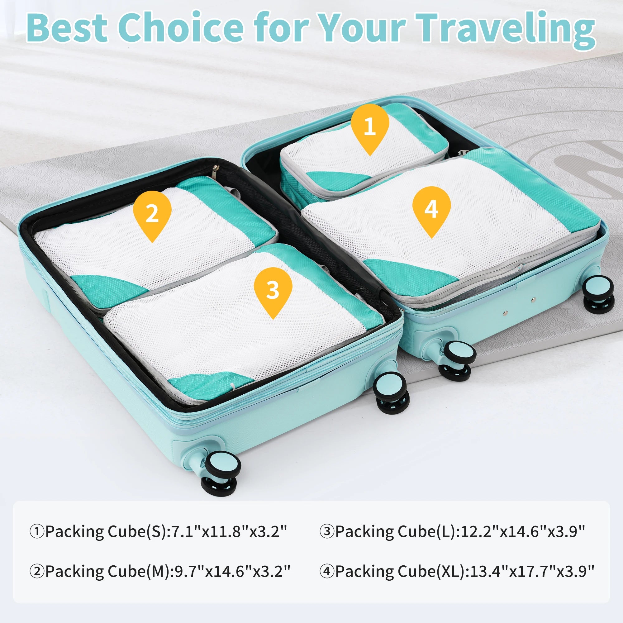 4 Piece Luggage Set