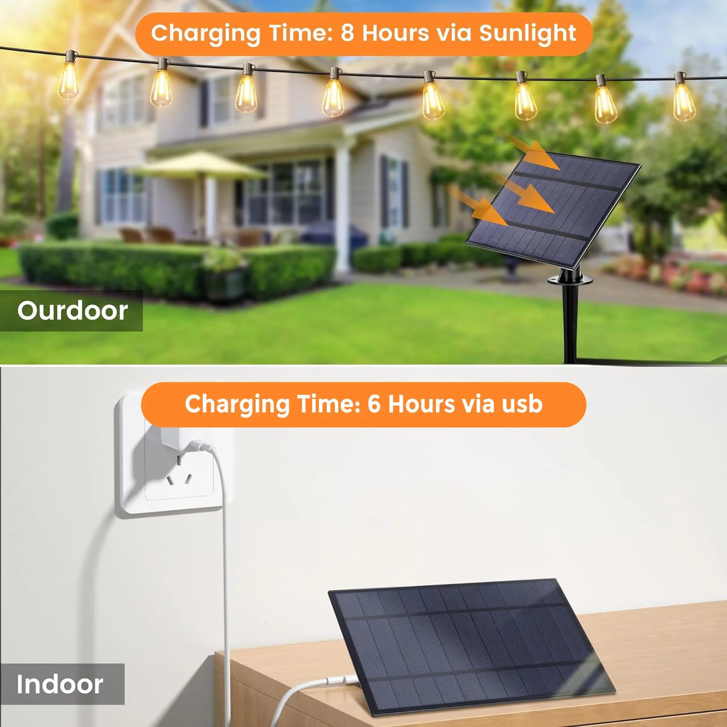Outdoor Solar String Lights