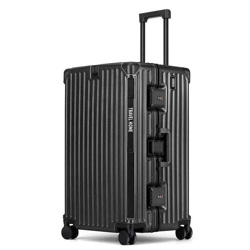 Large Capacity Aluminum Frame Trolley Luggage